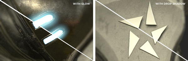 Substance Glow and Drop Shadow