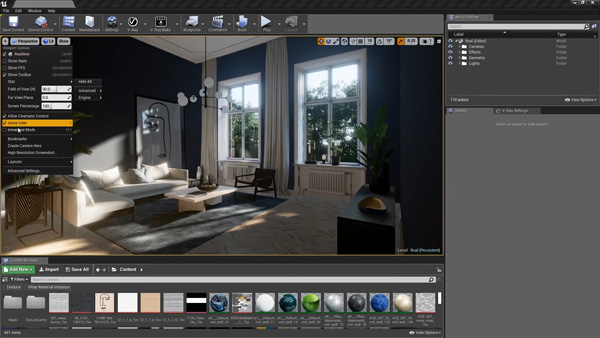 V-Ray for Unreal Supports Native Materials for Real-time Raytracing