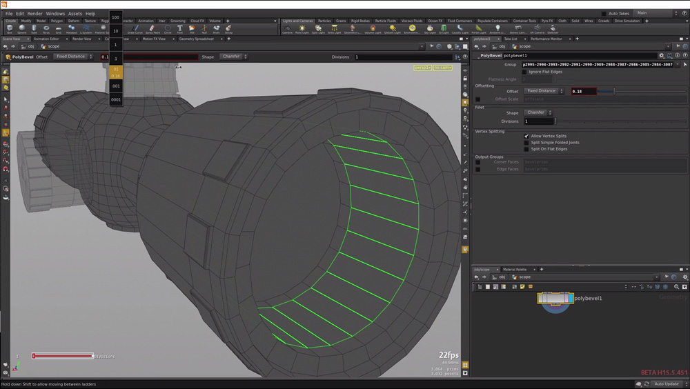 Houdini 15 5 bevel