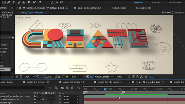 Motion graphics software