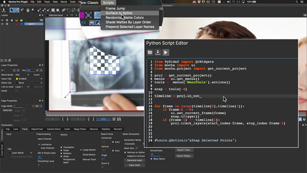 Mocha2021 PythonScriptEditor