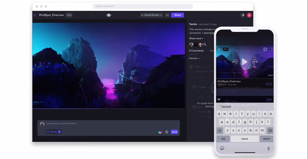 Frame io multiple screen
