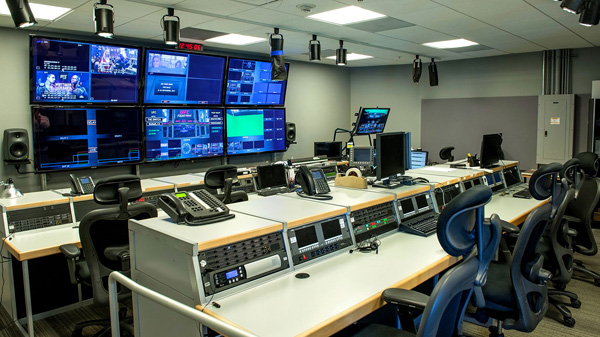 The switch tv control room