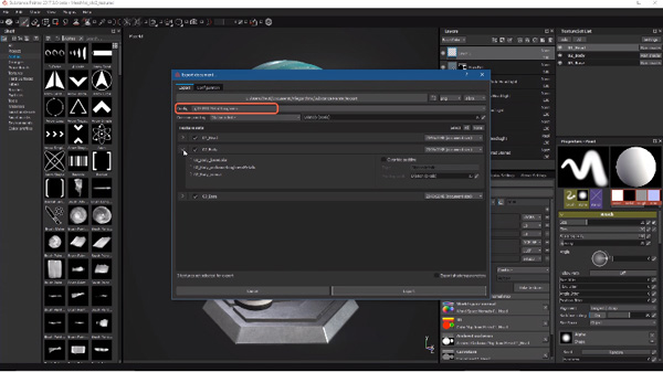 Substance painter gITF 2 0 export1