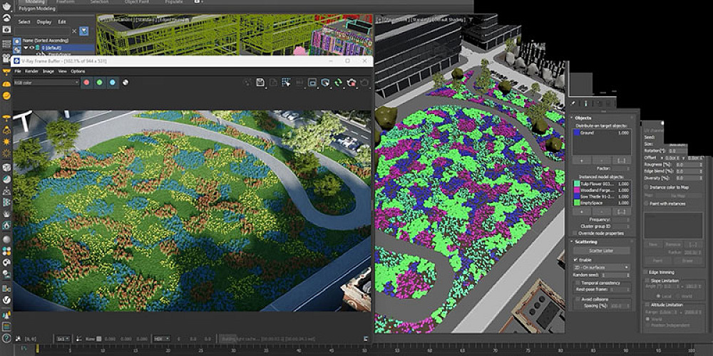 Chaos vray 7 scatter clustering